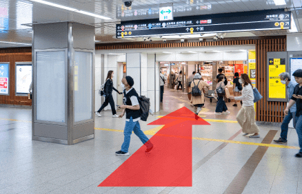 御堂筋線なんば駅からの道順-1