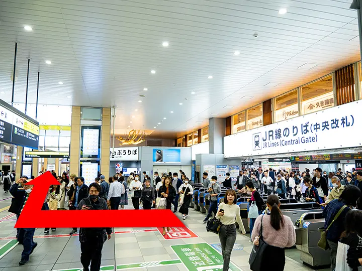 JR天王寺駅からの道順-1