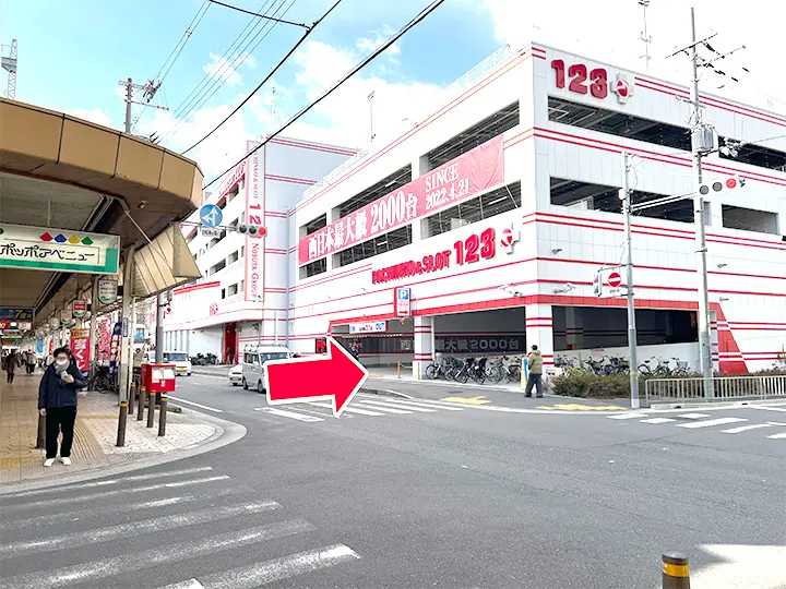 JR河内永和駅からの道順04